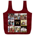 Personalized Initial 8 Photo Large Cushion Recycle Bag Full Print Recycle Bag (XXXL) Back