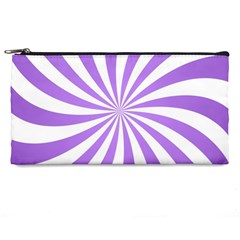 Spiral Vortex Rays Lavender Swirl Purple Pencil Case