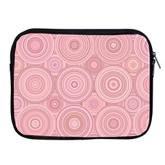 Pink Retro Texture With Circles, Retro Circles Background, Apple Ipad 2/3/4 Zipper Cases