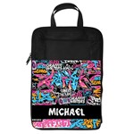 Personalized Name Any Text Graffiti Foldable Shoe Storage Bag Foldable Shoe Storage Bag Front