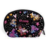 Personalized Roller Graphic Name Any Text Accessory Pouch (Large) Front