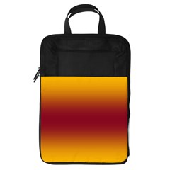 Amber Orange To Burgundy Red Bilinear Gradient Foldable Shoe Storage Bag