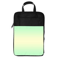 Mint Green To Cream Yellow Bilinear Gradient Foldable Shoe Storage Bag