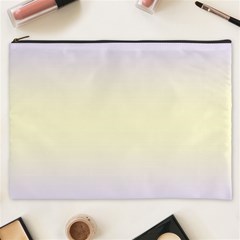 Pale Violet To Cream Yellow Bilinear Gradient Cosmetic Bag (xxxl)
