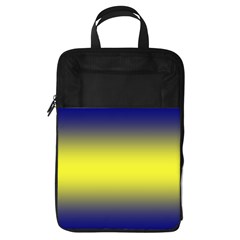 Navy Blue To Electric Yellow Bilinear Gradient Foldable Shoe Storage Bag