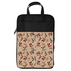 Leaves Pattern Teal Seamless Fall Foldable Shoe Storage Bag