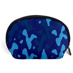 Blue Camouflage Pattern Accessory Pouch (large)