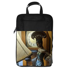 Erte Figurine And A Clock Foldable Shoe Storage Bag