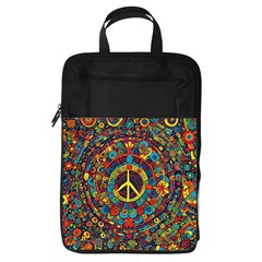 Peace Abstract Pattern Creative Drawing Foldable Shoe Storage Bag