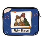 Personalized Photo Illustration Lover Name iPad Zipper Case Apple iPad Zipper Case Front