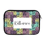 Personalized Name Any Text Animal Skin  Apple MacBook Pro 17  Zipper Case Front