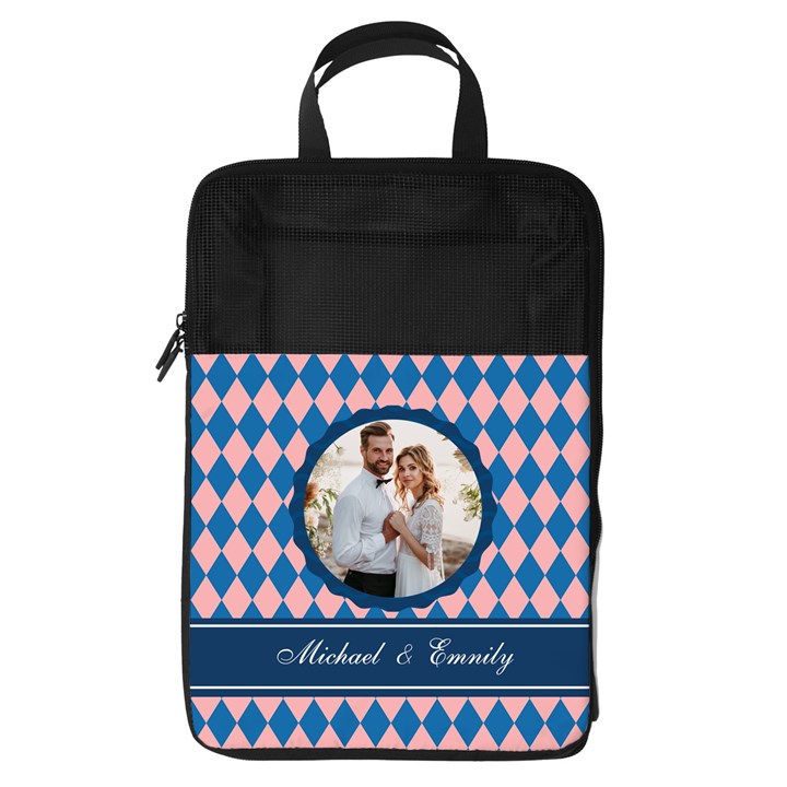 Personalized Initial Name Any Text Photo Foldable Shoe Storage Bag Foldable Shoe Storage Bag