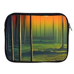 Outdoors Night Moon Full Moon Trees Setting Scene Forest Woods Light Moonlight Nature Wilderness Lan Apple Ipad 2/3/4 Zipper Cases