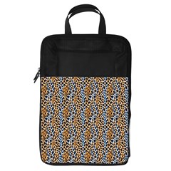 Blue Brown Leopard Foldable Shoe Storage Bag